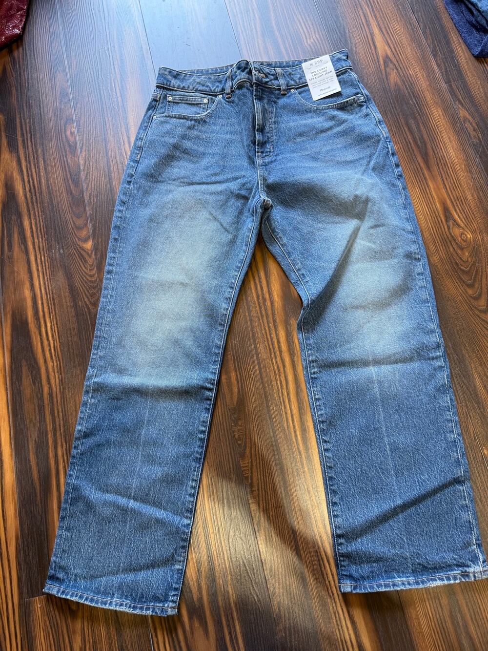 NWT Madewell The Curvy Longline Straight Jean Size 29P